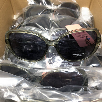 25 Pairs Ladies Sunglasses Stylish Green Tinted Frame Boots 027J