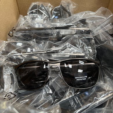 25 Pairs Men's Sunglasses Black Metal Frames and Arms Boots 052J