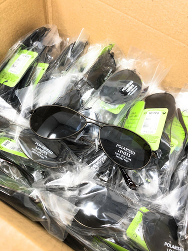 Wholesale job lot of 25 pairs of Boots 103J men's polarised sunglasses in a box