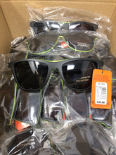 Load image into Gallery viewer, Box of 25 Boots men’s sunglasses, black and green frames, for resale