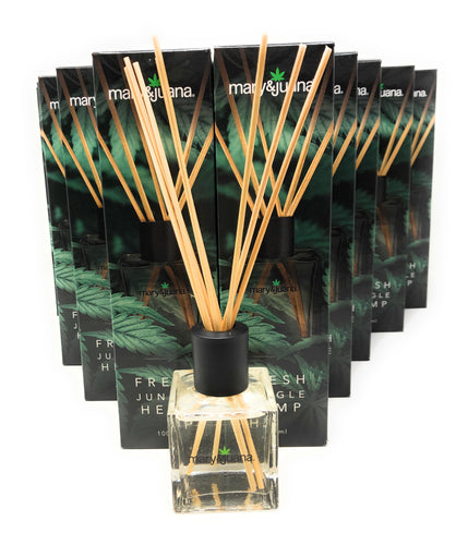 Mary & Juana Fresh Jungle Hemp Diffuser (100ml) in premium packaging