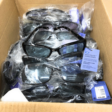 25 Pairs Ladies Sunglasses Photochromic Black Tortoise Shell 111G