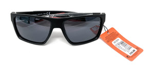Red and black men's sports sunglasses by Boots, model 120J Folded