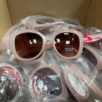 25 Pairs Ladies Sunglasses with a  Pink Retro Frame Boots 035J 