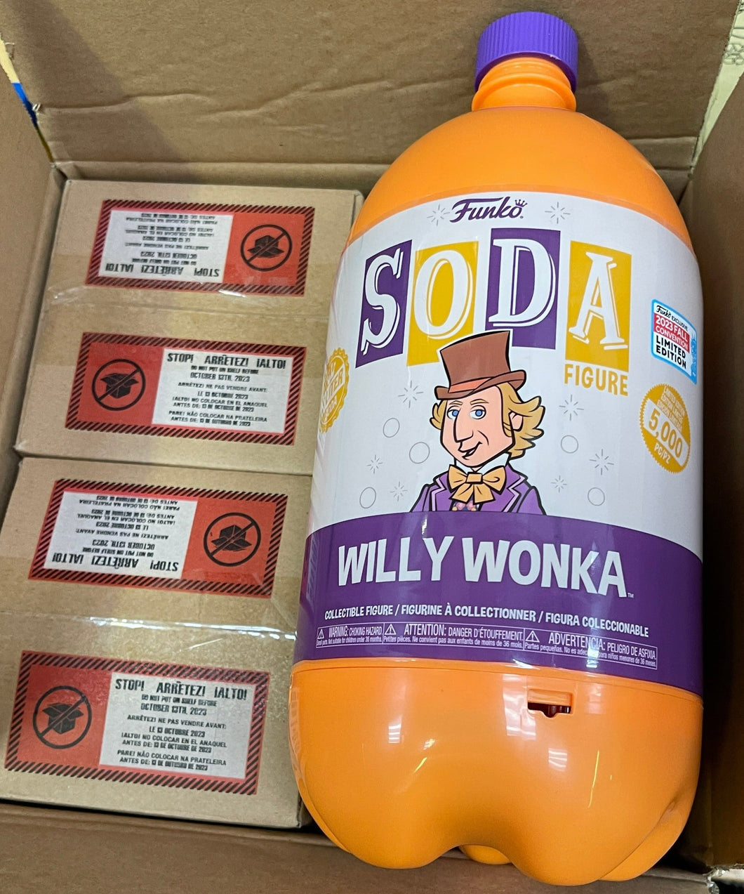 Collectible Figurines - Wholesale Lot 4 X Funko Soda Willy Wonka Limited Edition Collectible Figurine 3L.