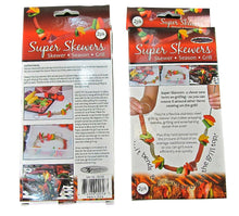 Load image into Gallery viewer, Cooking - Super Skewers Stainless Steel Flexible Skewer - 2 Pack