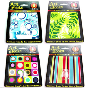HOOKS Self Adhesive Multi Use Reusable Waterproof Art Hooks - Bubbles