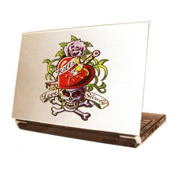 Laptop Tattoo Stickers - Love Kills