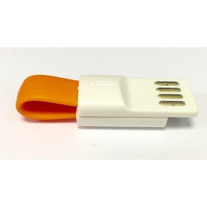 Micro USB Mini Magnetic Charging Cable For Android Smartphone (Dayglo Orange)