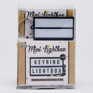 Mini Lightbox Keyring - Plus 90 Letters & Symbols