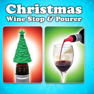 Novelty - Christmas Tree Bottle Stop & Pourer