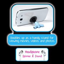 Load image into Gallery viewer, Novelty - Headphone Splitter And Stand - Blue