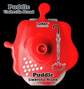 Novelty - Umbrella Stand Free Standing Fun Puddle Effect In RED