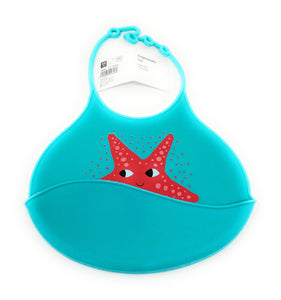 Silicone Baby Bibs - Blue And Pink