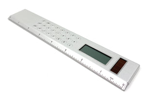 Stationery - Solar Powered Calculator And 8 Inch Ruler