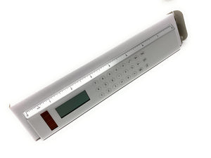 Stationery - Solar Powered Calculator And 8 Inch Ruler