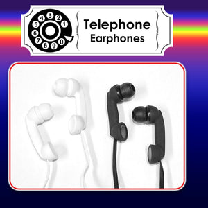 Telephone Design Earphones -Black