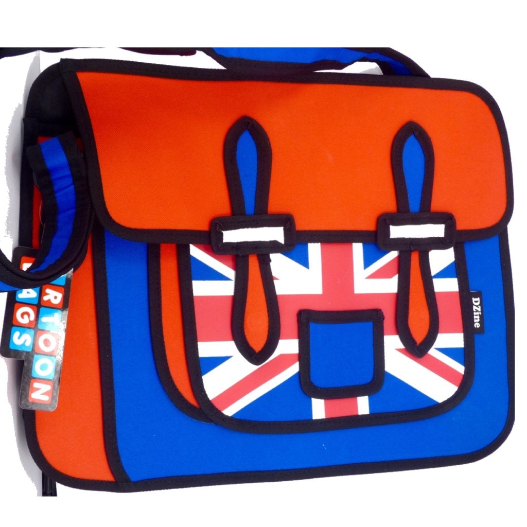 Union Jack Cartoon BREXIT Messenger Bag