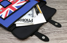 Load image into Gallery viewer, Union Jack Cartoon BREXIT Messenger Bag